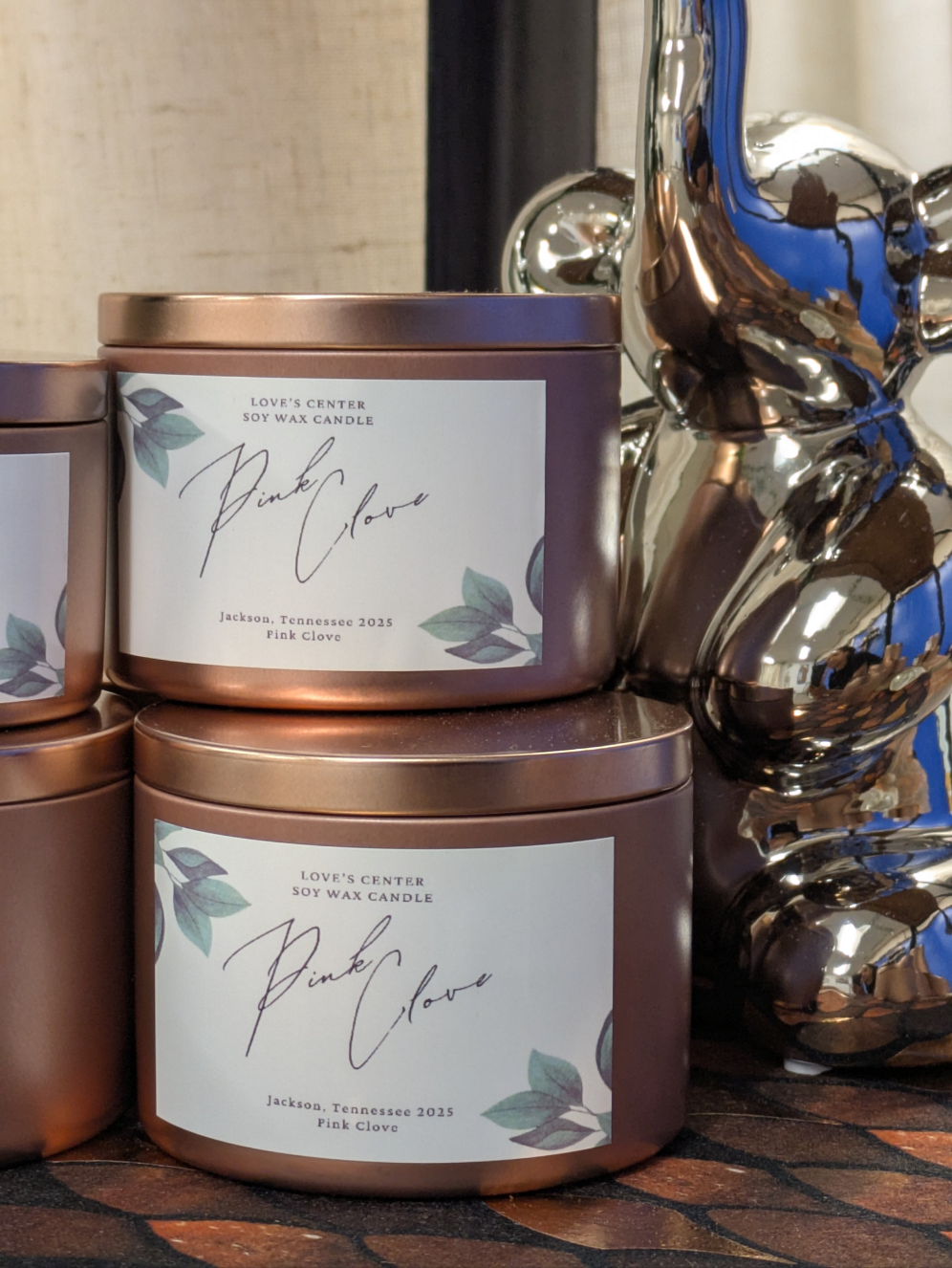 Pink Clove Soy Candle