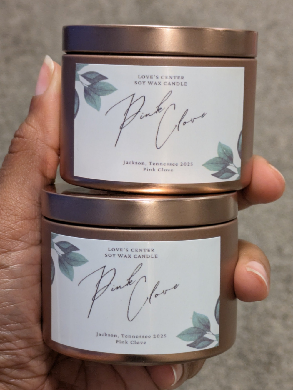 Pink Clove Soy Candle